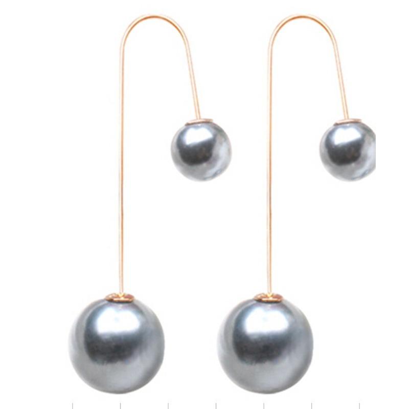 Women's Earrings Made of Metal Alloy with Artificial Pearls