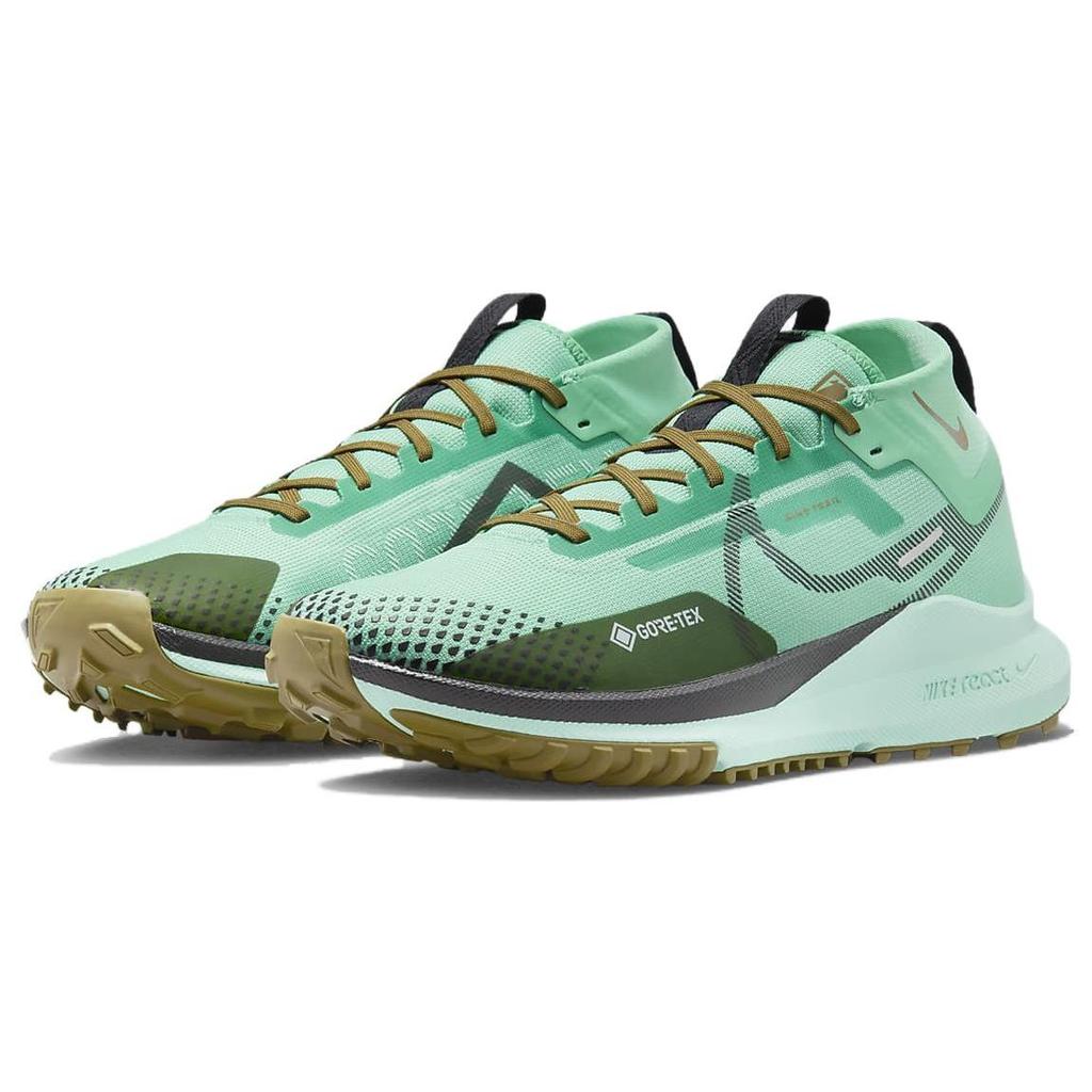 Nike React Pegasus Trail 4 GORE-TEX Spring Green Olive Men Sneakers Olive-Flak Mint-Foam Black DJ7926-301