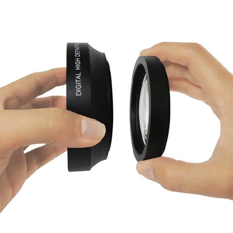 72mm 2.2X Teleconverter Lens/0.43X Wide Angle Lens Kit for Close-up Shooting