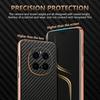 AZNS For Honor Magic7 Pro 5G Case Electroplating Carbon Fiber Texture PU+TPU Phone Cover
