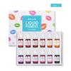 DIY Lipgloss Flüssigpigment Set Hausgemachte Lippenstiftfarben Herstellung Farbstoff Essenzöl Tropfen Färbeset für Lipgloss DIY Gebrauch