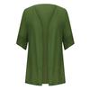 Women's Summer Cardigans Plus Size Short Sleeve Half Loose Cover Up Open Front Stretch Blouse Wrap Outwear Top