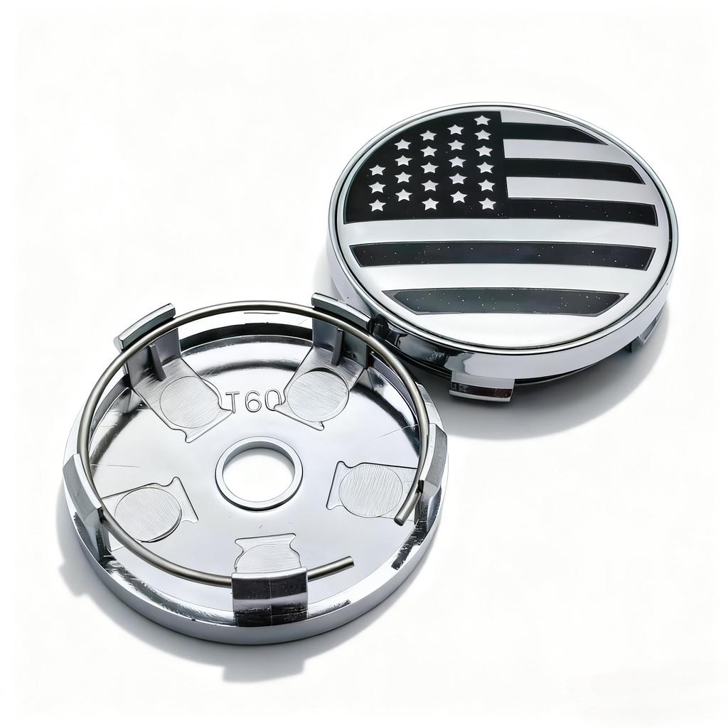4pcs US American Flag Logo Emblem Car Wheel Center Caps 60MM 56MM Car Wheels Hub Cap Stars And Stripes Badge Rim Hubcaps Cover