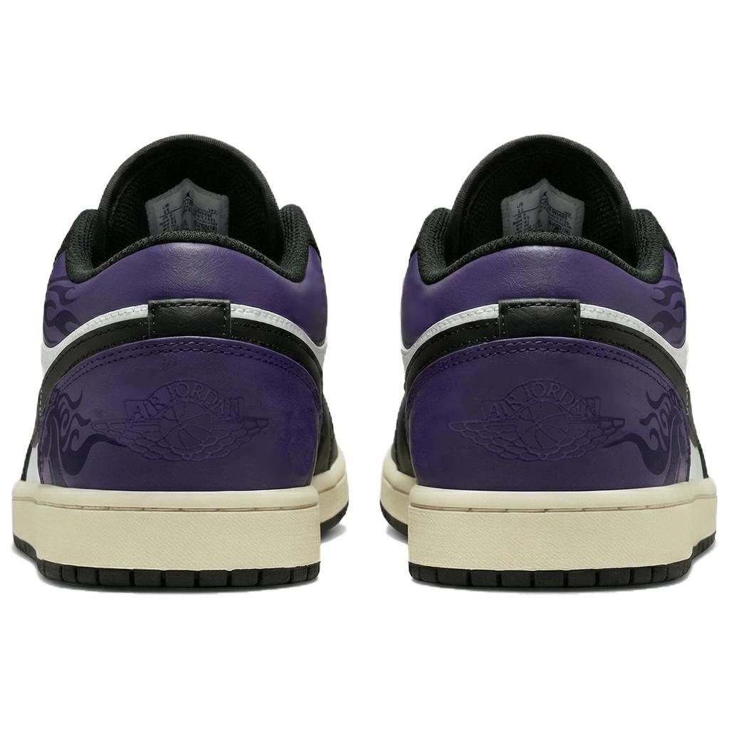 Jordan Air Jordan 1 Lemon Joy Low Top Vintage Basketball Shoes Unisex Black Purple 553558-040(Team399-)