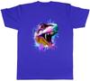 TRex Face Unisexs TShirt Dinosaur Head Paint Splash Unisex Tee Gift