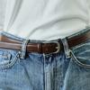BOLD LEATHER BELT / BROWN