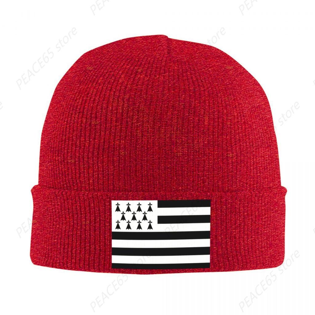 Flag Of Brittany Bonnet Hat Hip Hop Knit Hat Unisex Women Unisex Adult Warm Winter Skullies Beanies Caps