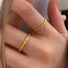 18K Gold Plated Personalized 3D Geometric Lattice Ring - Cool & Fashionable Style