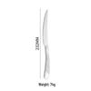 Stainless Steel Western Cutlery 4-Piece Set: Steak Knife, Fork, Spoon.