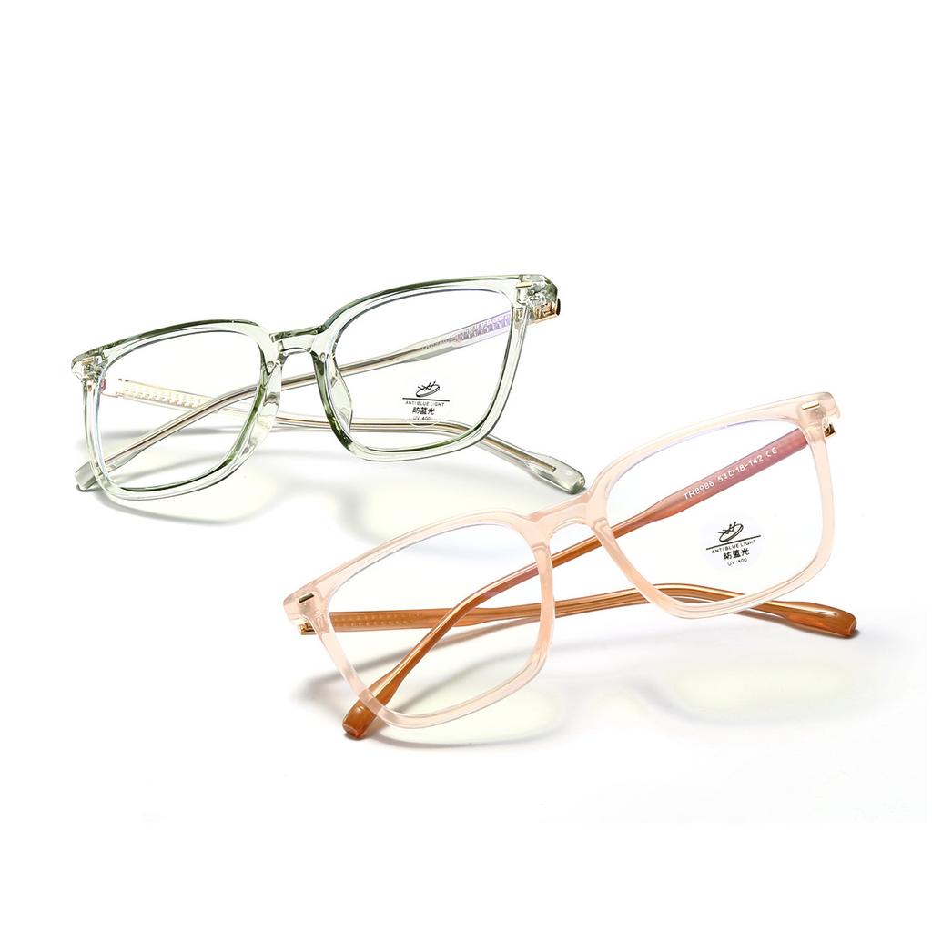 Candy-Colored Square-Frame Glasses For Women'S Literary And Artistic College Wind-Frame Glasses For Men