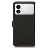 KHAZNEH for Samsung Galaxy S26 Edge Case Genuine Cow Leather RFID Blocking Wallet Phone Cover