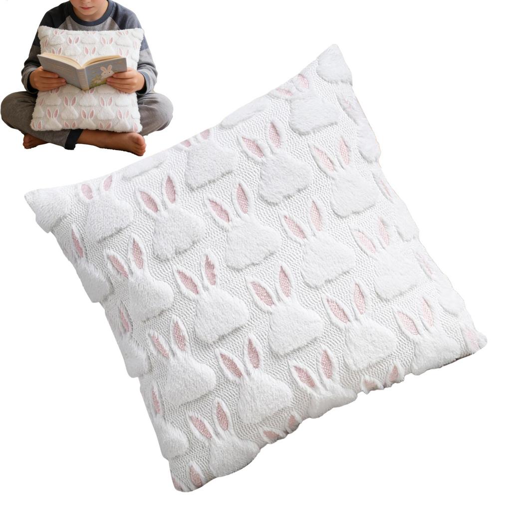 Osterhase Kissenbezug 45x45cm Gemütlicher Sofakissenbezug Bürorückenlehne Lendenkissenbezug für Stilvolle Wohnzimmer Schlafzimmer Dekoration