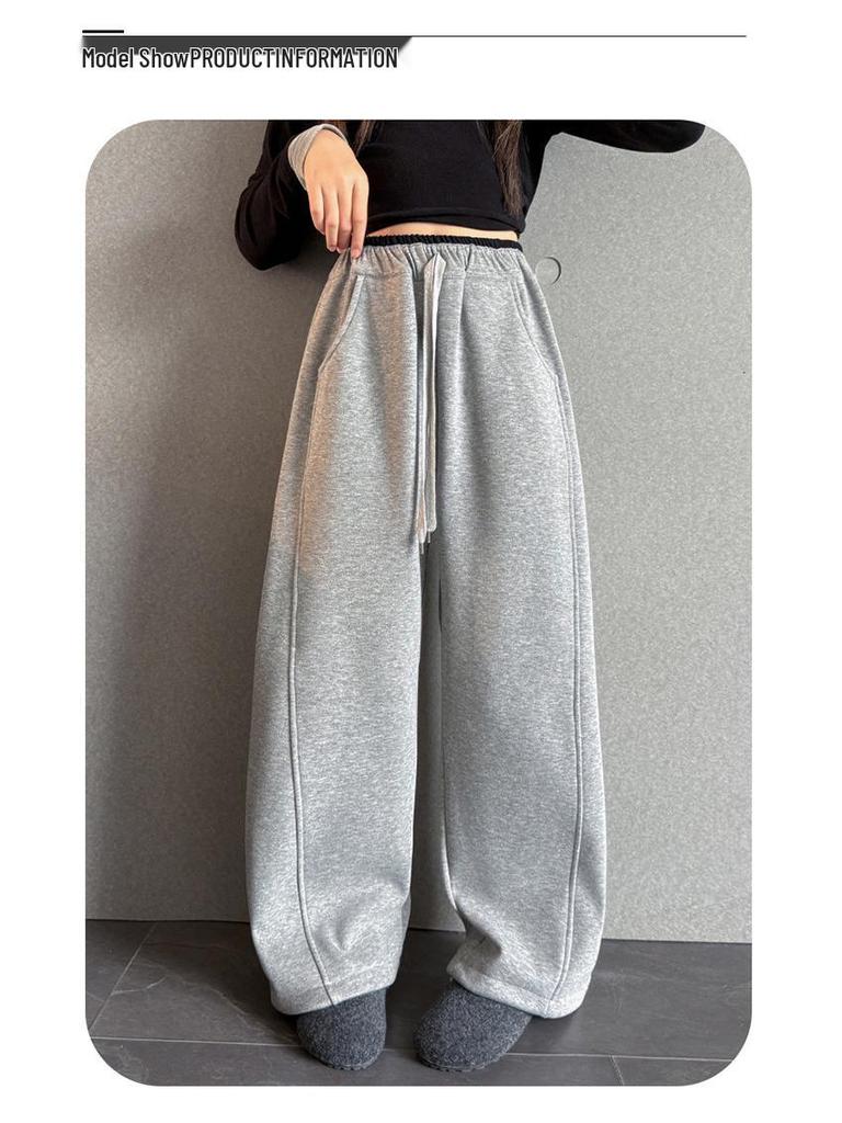 Girls' 2025 Fleece Scimitar Pants: Stylish and Casual Autumn/Winter Sweatpants for Big Kids