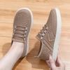 Women Shoes Casual Shoes Breathable Single Shoes Soft Bottom Simple Lace Up Mesh Shoes Casual Daily Comfortable Lightweight Sneakers