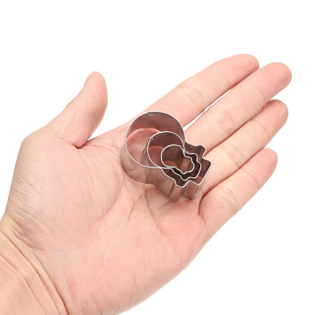 Uxcell Schneemann-Keksstempel-Set Verschiedene Edelstahl Perfekt für und Enthält Keksgebäck und (3 Stück) - Größen, Stahl, Weihnachten, Winter,