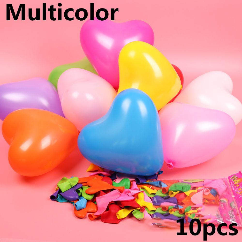 10/20pcs Romantic Thickening  Pearl Inflatable Toys Heart Shaped Latex Balloons Wedding Decor