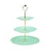 Metal Rod Fruit Plate Dessert Stand with Multiple Layers Detachable Afternoon Tea Stands 3 Tiers Cake Display Racks