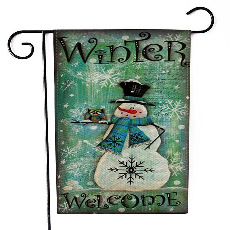 Hot-Selling Christmas Pattern Tapestry: Double-Sided Garden Party Hanging Ornament Colorful
