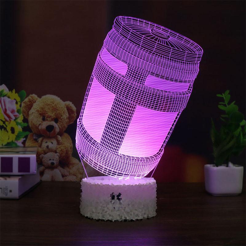 3d Led Lamp Night Light 7 Color Usb Touch Table Desk Lamp Art Kid Gift