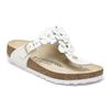 Birkenstock Gizeh Flower EVA Abrasion Resistant Abrasion Resistant Flip Flops Women's White Narrow 1026735