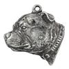 Staffordshire Bull Terrier, Staffy III - Silver-plated Key Ring with Dog, Handbag Decoration, Backpack Pendant by Art-Dog Brand