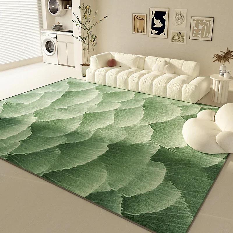 

Minimalist Natural Area Rug for Living Room Bedroom Organic Textured Design Machine Washable Soft Non-Slip Mat 80x120cm