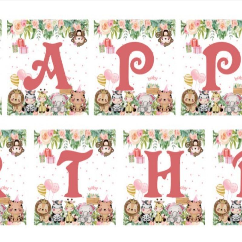 New hot-selling animal series theme party tableware forest animals children's birthday decoration supplies