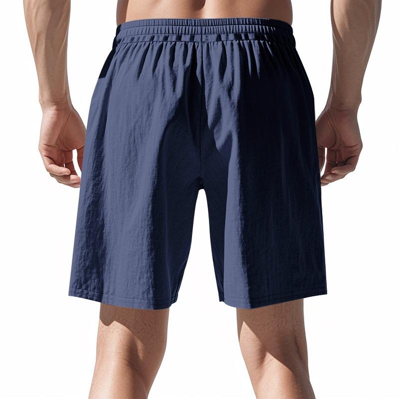 New summer style men's shorts for outer wear, loose beach casual solid color versatile trousers