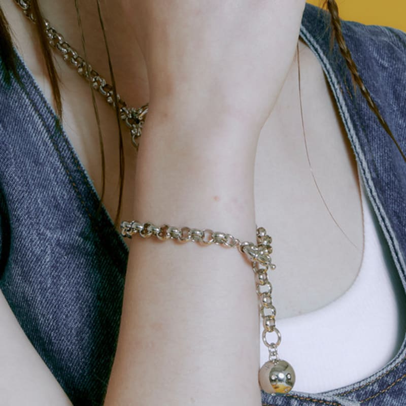VINTAGE HOLLYWOOD Galaxy Ball Bold Chain Bracelet_VH2335BR001B