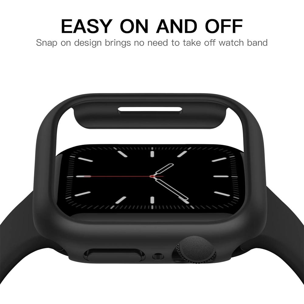 Schutzhülle für Apple Watch Case 46mm 42mm 41mm 45mm 44mm 40mm 38mm Zubehör PC Schutz Stoßfänger iWatch Serie 10 9 7 8 6 se 5 4 3
