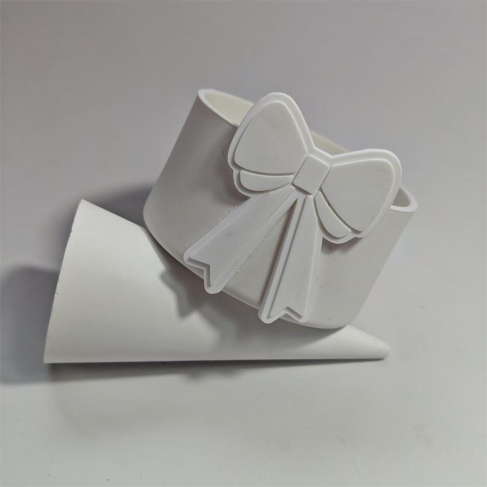 Schleife Dekorativ Silikonbecher Bodenschutzhülle 40oz 30oz Becher Schutzhülle Tragbare Wasserflasche Kissen Becherzubehör