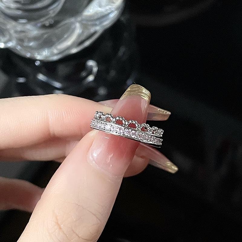 Love Ring Female Design Sense Niche High-End Cold Wind Love Ring Light Luxury Exquisite Index Finger Open Ring