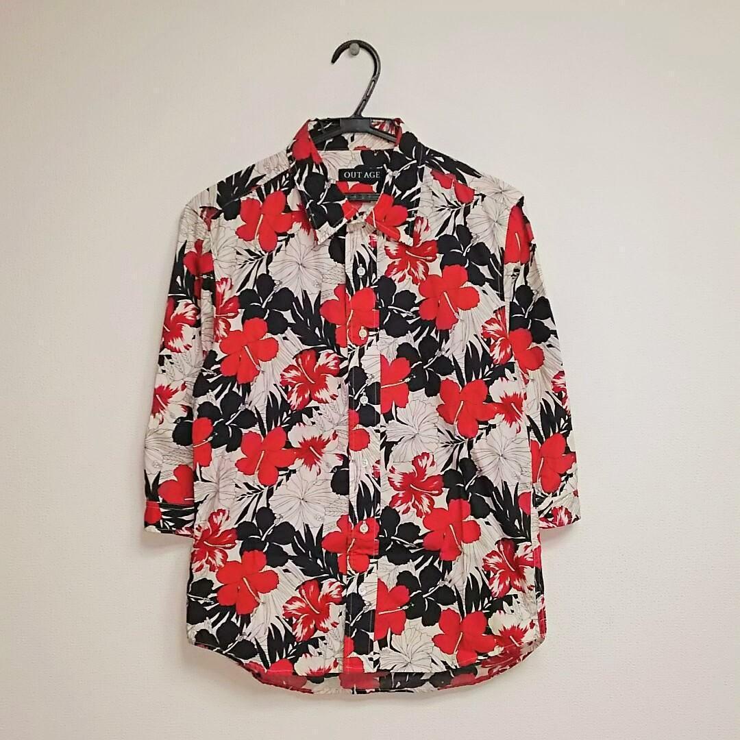 

[USED] Recommended for fans of y2k and achieve. Outage/3/4 sleeve resort shirt