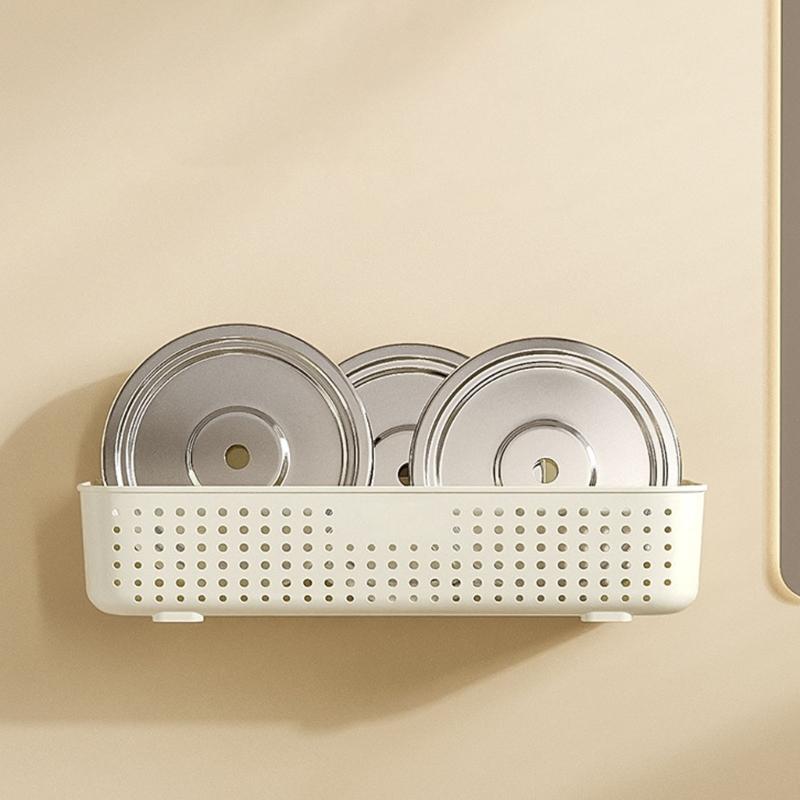 Space Saving Waterproof Wall Shelf for Bathroom Kitchen Easy Installation Multiple Layer Cosmetic Organizers