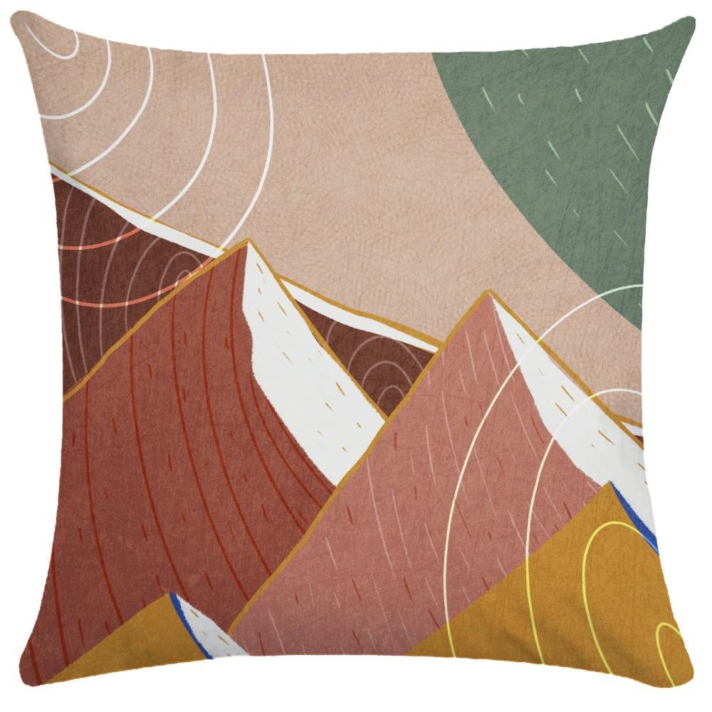 Abstract Lines Pillowcase Dormitory Decoration Office Living Room Sofa Home Pillowcase
