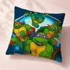 Cartoon Teenage Mutant Ninja Turtles Cushion Cover Premium Reversible Pillow Cover in Dual Comfort Decor for Home  Car