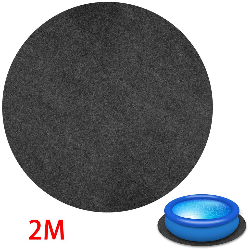 78 Inch Round Tub Mat Water Absorbent Hot Tub Flooring Protector Pad Waterproof Non-Slip Above Ground Pool
