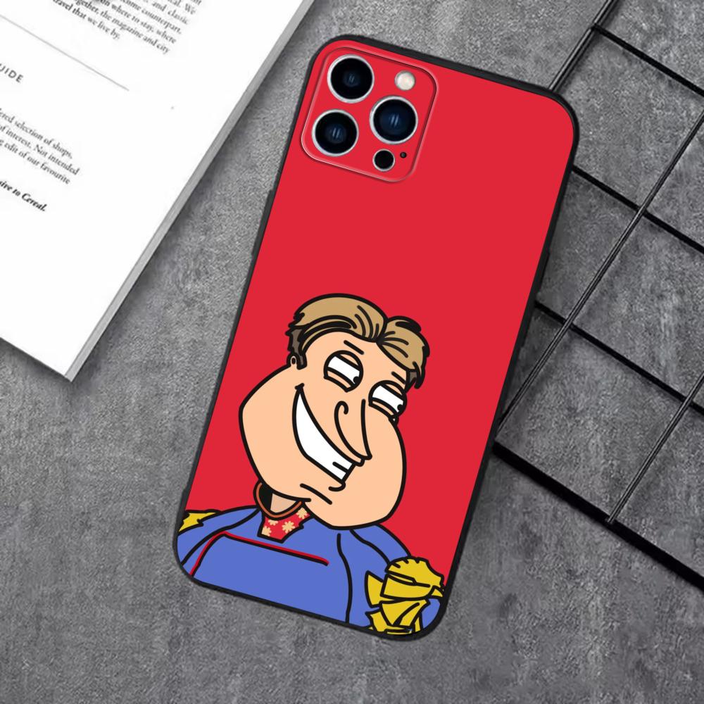 Anime F-Family G-Guy Phone Case For iPhone17 16 16e 15 14 13 12 11 Plus Mini Pro Max Soft black Shockproof Cover