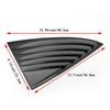 For Tesla Model 3 Rear Side Window Louver Trim Cover 2019 Model ABS Black Carbon Fiber Pattern Triangular Window Vent Sporty Exterior Modification