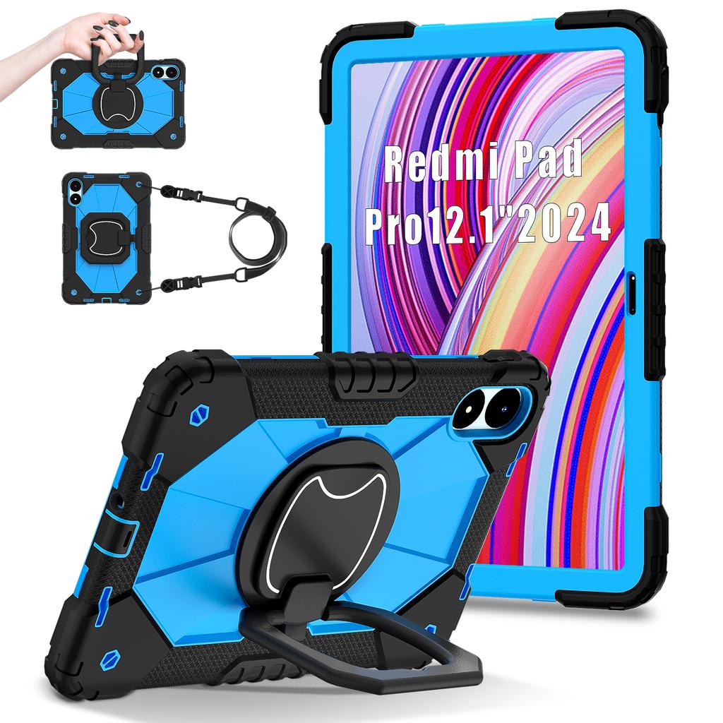 For Xiaomi Redmi Pad Pro 5G/Pad Pro/Poco Pad 4G Kickstand Case Silicone+PC Tablet Cover