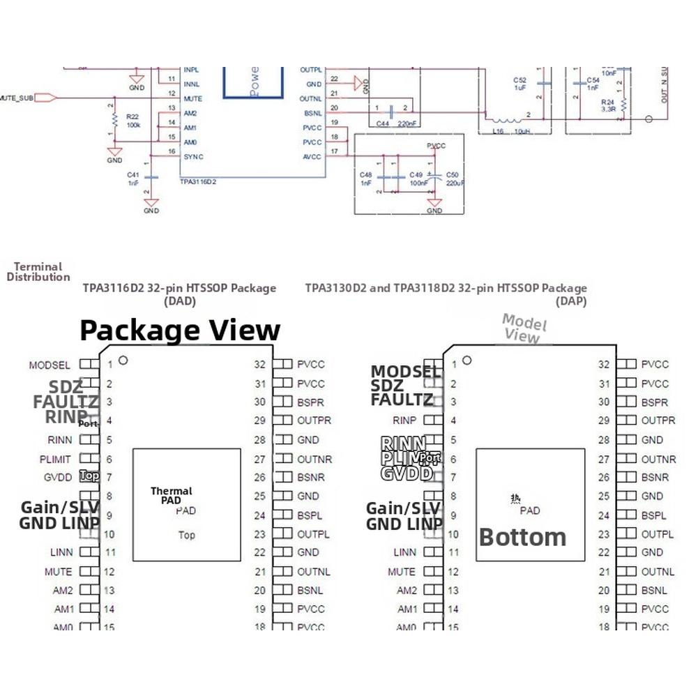 

2.1 Channel Audio Board XH-M139 Based on For TPA3116D2 Dual Chip 50Wx2 Amplification 100W Sub 12V-24V Input Compatible China Mainland
