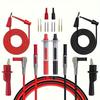 18pcs P1308B Test Lead Kit - 4mm Banana Plug To Test Hook Cables with Replaceable Alligator Clips for Multimeter Probes