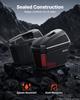Motorcycle Side Case 46L (23L*2) Universal ABS Motorcycle Saddle Case, Waterproof Detachable Left & Right Motorbike Side Boxs with Security Lock for
