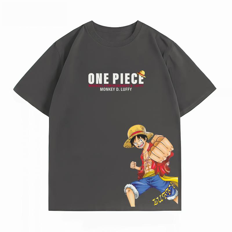 Unisexs Clothing New 100 Cotton Summer TShirt Bandai One Piece Unisexs TShirt Luffy Print Casual Unisexs TShirt