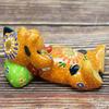 Waza no Kura Maneki-neko (beckoning cat) figurine - "Good fortune comes to those who wait" - Coin-shaped beckoning cat - Perfect for grand opening cel