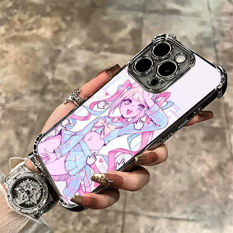 Needy Girl Streamer Overload Soft Phone Case For iPhone 15 16 17 Air 14 Pro Max 16E Plus 13 12 Mini Plating Anti-Fall Fundas