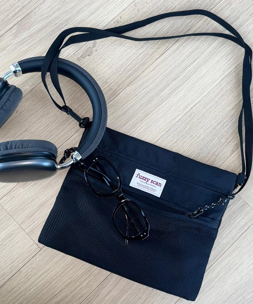 Fuzzy Scan Essential Mesh Crossbody Bag