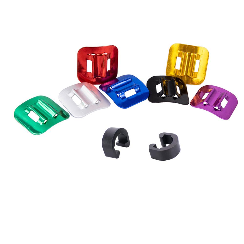 5 Stück / Packung Fahrradkabelhalter Fahrradkabelklemmen Aluminiumlegierung C-Form Schnalle Für Rennrad Brems- Schaltzüge