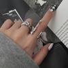 Irregular High-End Open Ring, Liquid Lava Female Cold Wind Niche Design Sense Index Finger Simple Ring