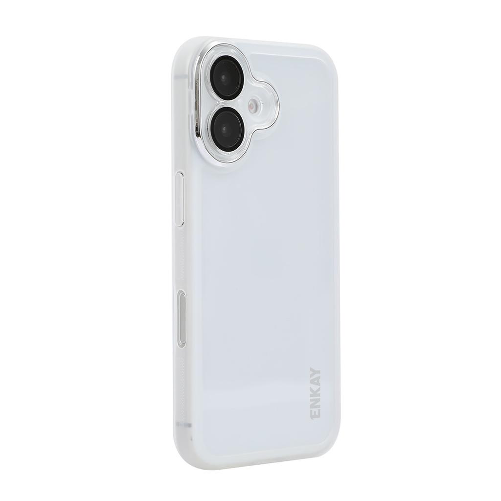 For iPhone 16 Plus Case Matte TPU Phone Cover with Lens Film